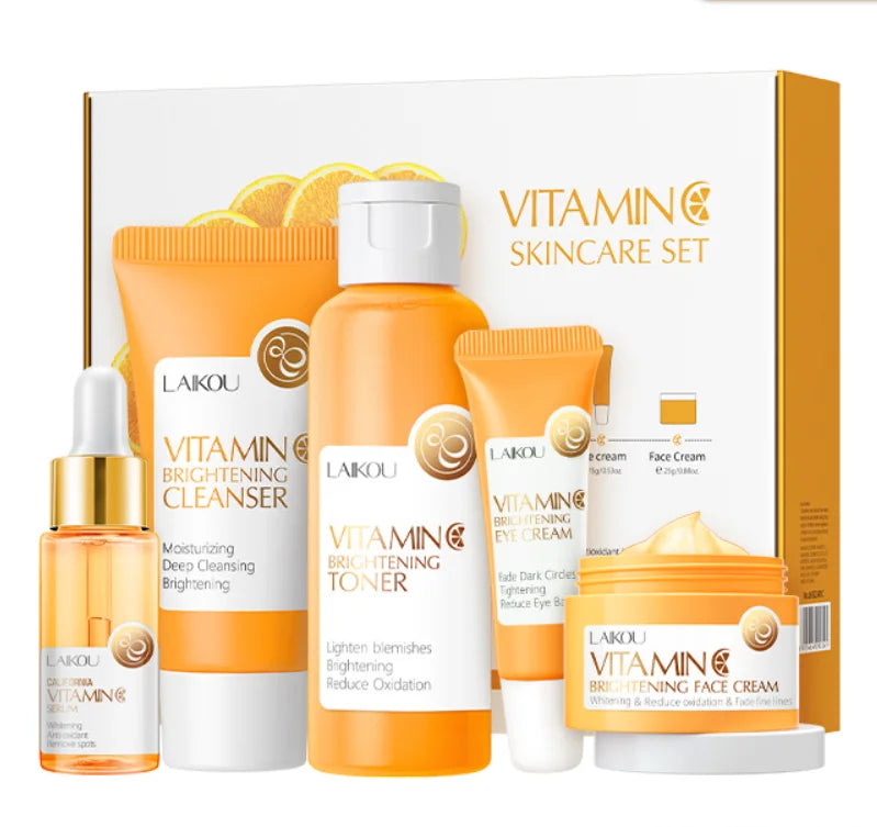 Turmeric + Vitamin C Brightening Skincare Set (5-Piece Kit)