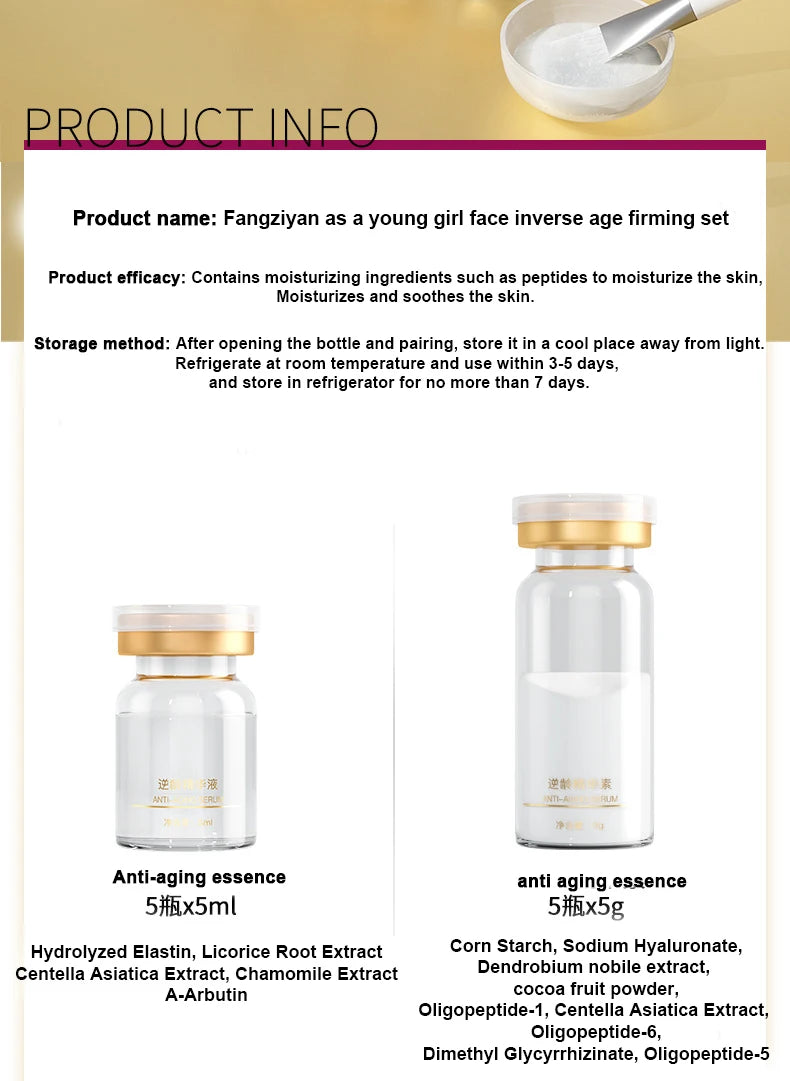 Anti-Aging Peptide & Hyaluronic Repair Vial Set (10-Vial Firming Treatment Kit)