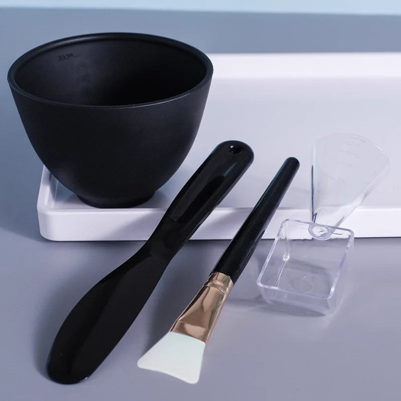 Facial Mask Mixing Bowl & Brush Set (DIY Spa Tools)