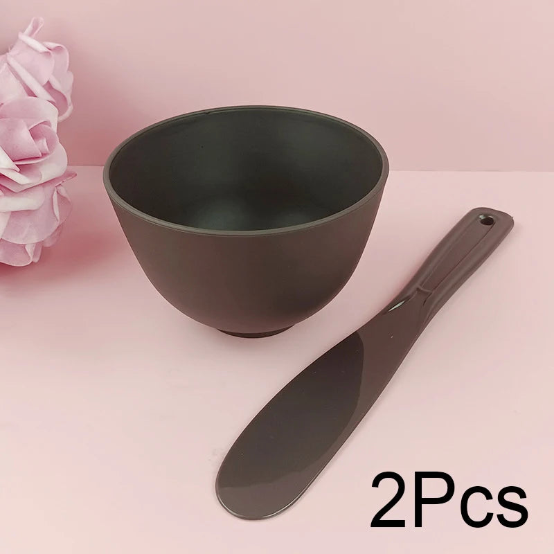 Facial Mask Mixing Bowl & Brush Set (DIY Spa Tools)