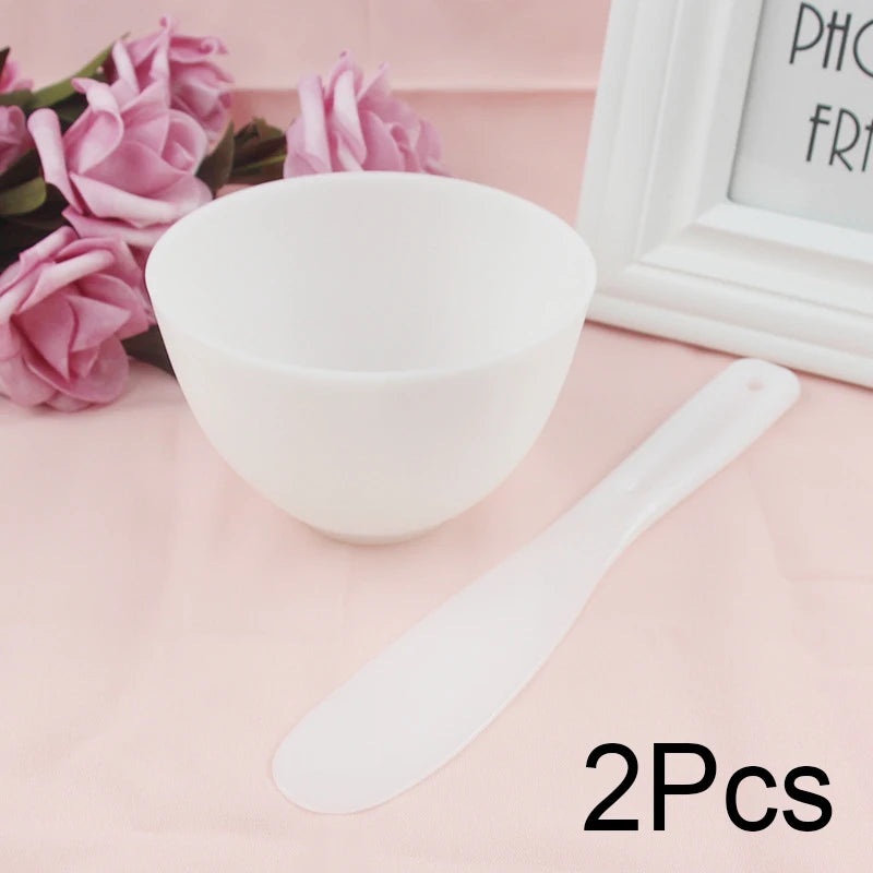 Facial Mask Mixing Bowl & Brush Set (DIY Spa Tools)