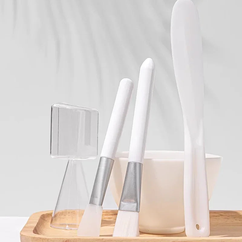 Facial Mask Mixing Bowl & Brush Set (DIY Spa Tools)