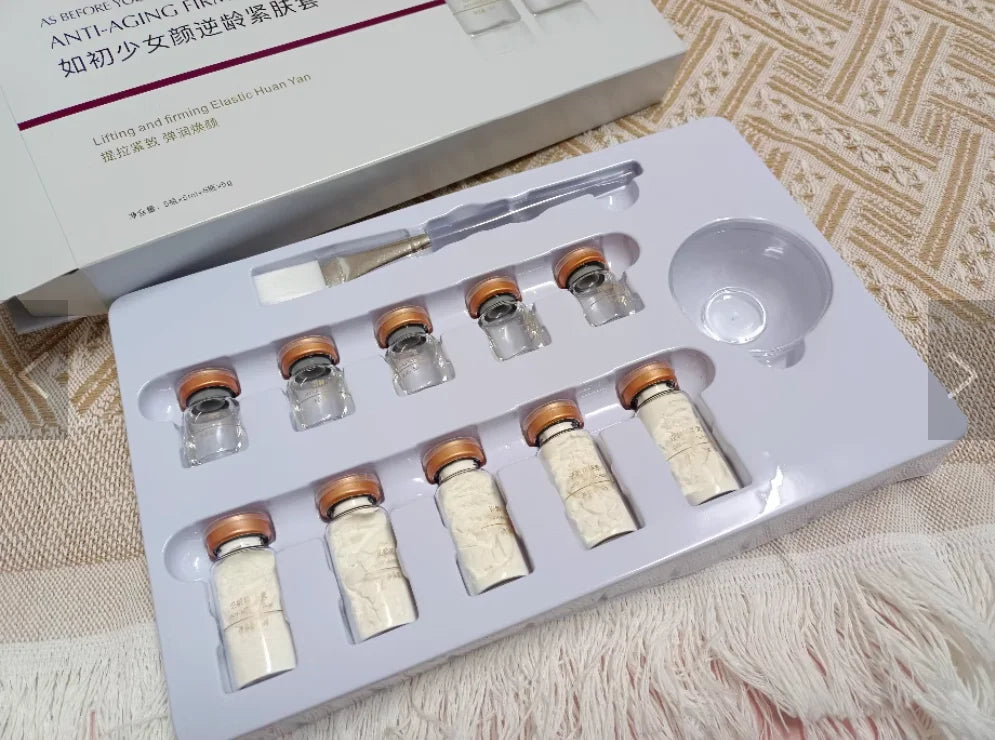 Anti-Aging Peptide & Hyaluronic Repair Vial Set (10-Vial Firming Treatment Kit)