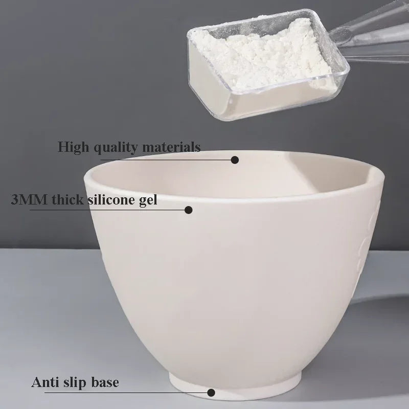 Facial Mask Mixing Bowl & Brush Set (DIY Spa Tools)