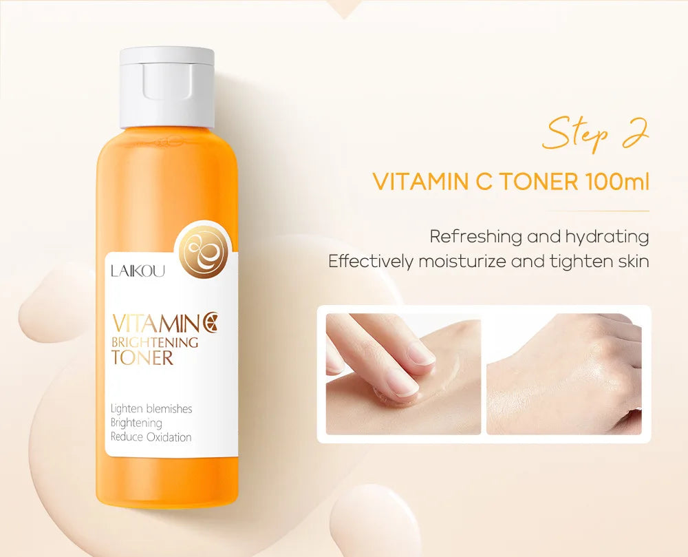 Turmeric + Vitamin C Brightening Skincare Set (5-Piece Kit)